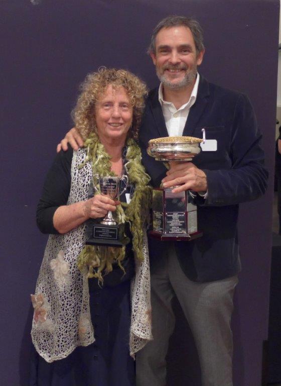 Brigitte and Keith Kat, Alternative View Alpacas, Winner Huacaya of the Year with Alternative View Hero ET (2)